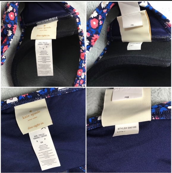 NWT Kate Spade Botany Bay Floral Bikini - Picture 5 of 8